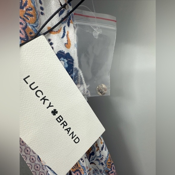 Lucky Brand New Peasant Dress Size Small Balloon Sleeve - Picture 2 of 6